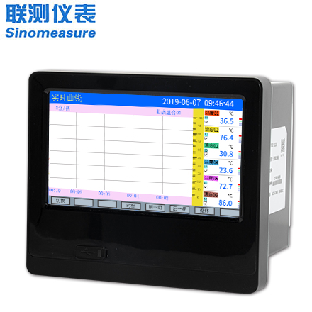 聯(lián)測(cè)_SIN-R8000C_(觸摸屏)1-32路可選_7英寸無(wú)紙記錄儀_溫度_壓力_多種參數(shù)